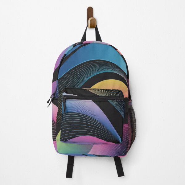 Item preview, Abstract Fluid Waves Glitch Art Aesthetic T-Shirt | Modern Colorful Design designed and sold by Thompika.