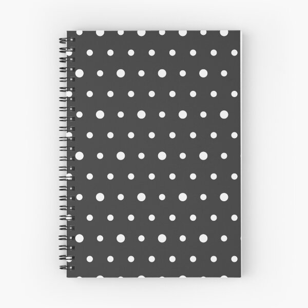 Item preview, Charcoal And White Polka Dot Pattern designed and sold by pattern-archive.