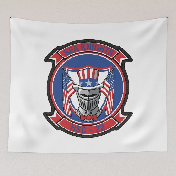 Item preview, Insignia of U.S. Navy Helicopter Sea Combat Squadron 22 (HSC-22) "Sea Knights" designed and sold by CharlieDesings.