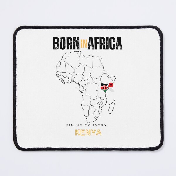 Item preview, Kenya Map Pin on Africa Design – Personalized African Heritage Print | Proud of Kenya Gift designed and sold by Sahyun-Print.
