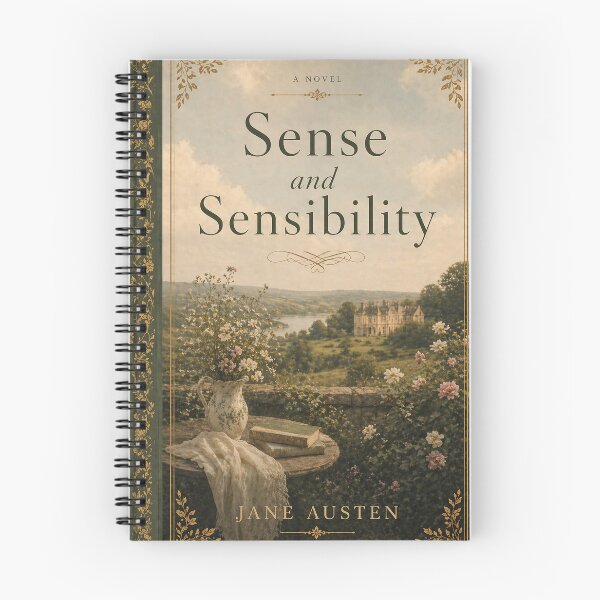 Item preview, Sense and Sensibility Vintage Book Cover Art Print | Jane Austen Literary Wall Art designed and sold by Grand Illusions.