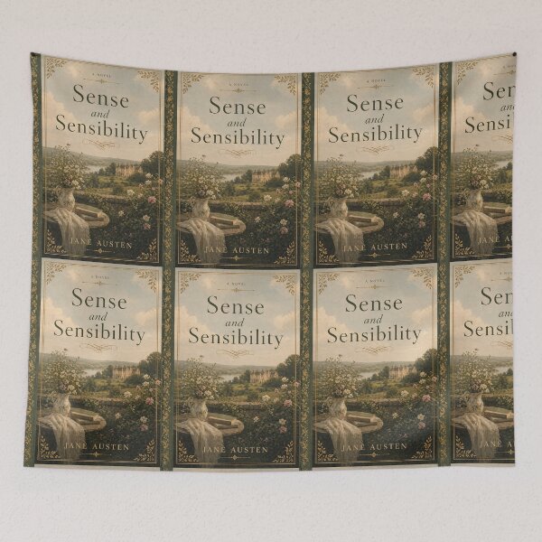 Item preview, Sense and Sensibility Vintage Book Cover Art Print | Jane Austen Literary Wall Art designed and sold by Grand Illusions.