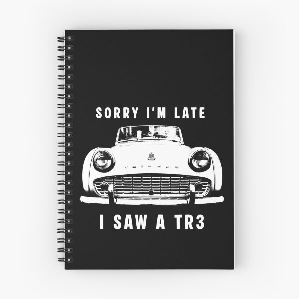 Item preview, Sorry I'm late, I saw a TR3 British classic car (white) designed and sold by soitwouldseem.