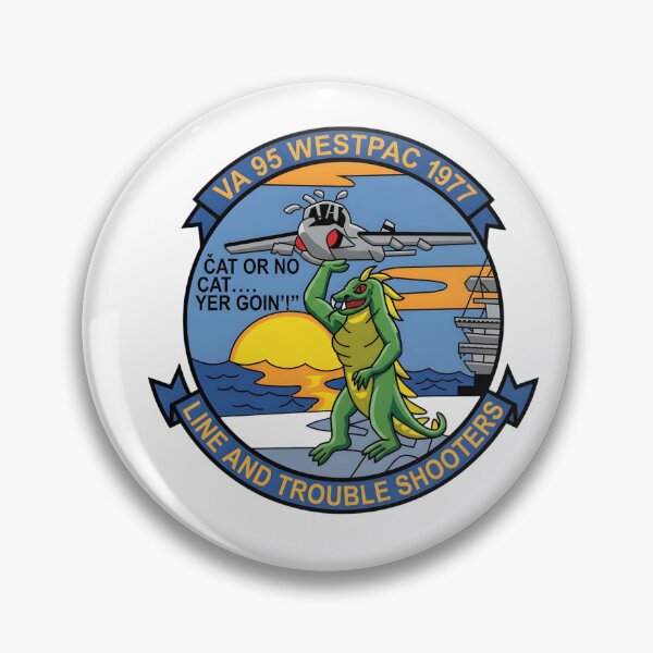 Item preview, U.S. Navy VA-95 "Green Lizards" WESTPAC 1977 Deployment Patch designed and sold by CharlieDesings.
