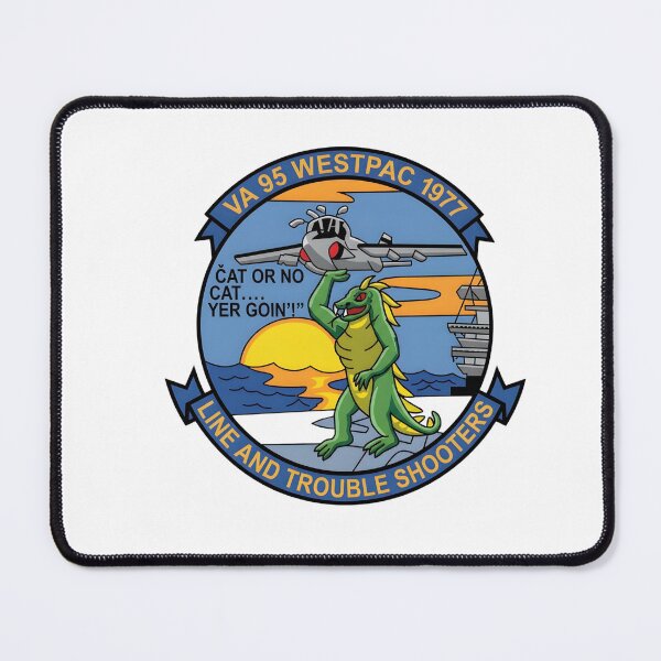 Item preview, U.S. Navy VA-95 "Green Lizards" WESTPAC 1977 Deployment Patch designed and sold by CharlieDesings.