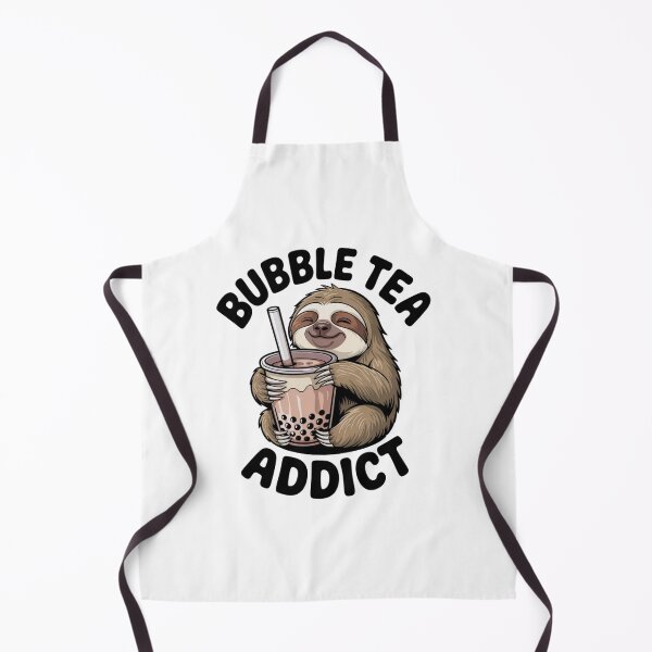 Artikelvorschau, Niedliches Faultier-Bubble-Tea-Fans-T-Shirt-Aufkleber für Kinder entworfen und verkauft von Mr-wow.