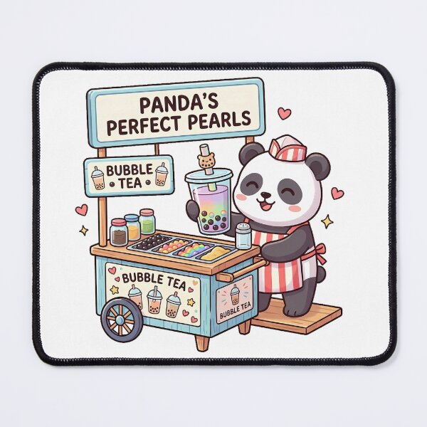 Item preview, Cute Panda Bubble Tea Cartoon designed and sold by MzulhilmiZam.