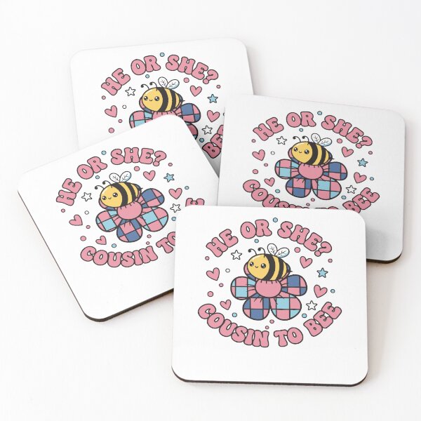 Item preview, Gender Reveal He Or She Cousin To Bee Baby Shower designed and sold by LuminOrb.