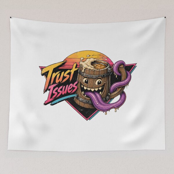 Item preview, Trust Issues Tavern Mug Mimic Retro RPG designed and sold by Fenay Designs.