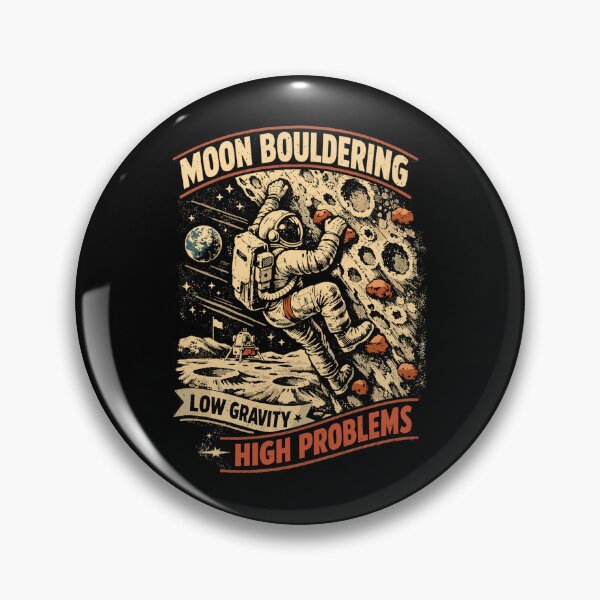 Artikelvorschau, Moon Bouldering: Vintage Astronauten Design entworfen und verkauft von Pineapple-Tree.
