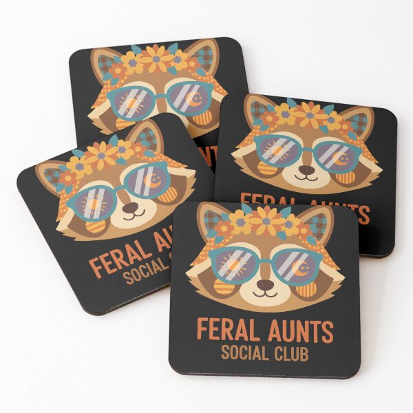 Item preview, Gender Reveal Feral Aunts Social Club Team Pink designed and sold by LuminOrb.