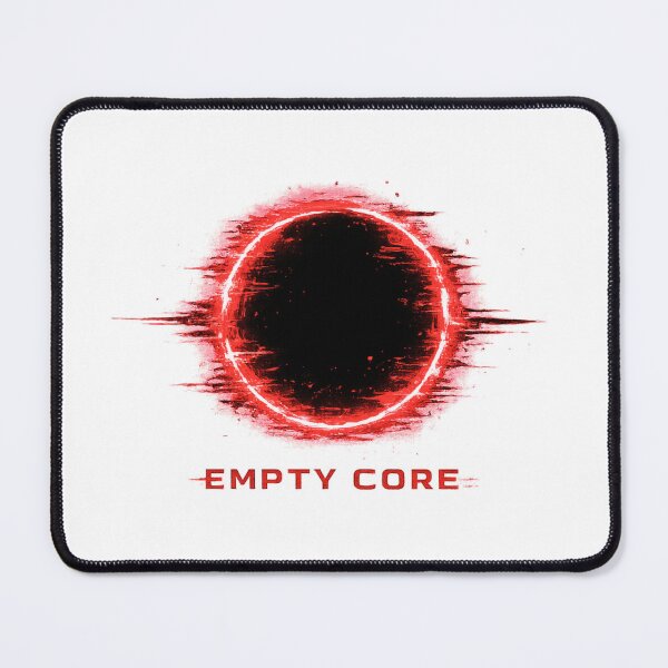 Item preview, Empty Core Glitch Circle Shirt – Cyberpunk Void Red Aesthetic Design designed and sold by UnglaublichGut.