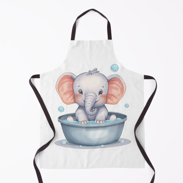 Item preview, Cute Baby Elephant Bubble Bath - Soft Tone Sticker designed and sold by DigitfanStudio.