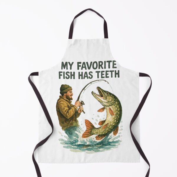 Item preview, Angler Pike Watercolor – My favorite fish has teeth designed and sold by Pineapple-Tree.
