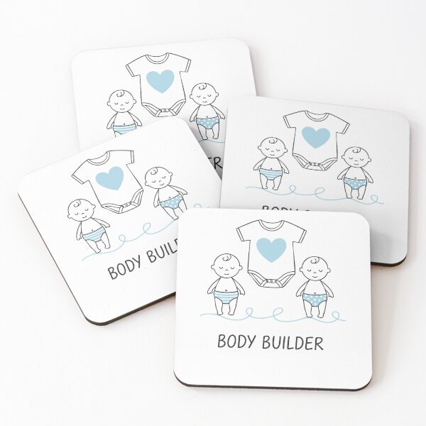 Item preview, Gender Reveal Body Builder Baby Shower Mom Dad designed and sold by LuminOrb.