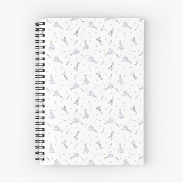 Item preview, Lavender & Eucalyptus Pattern with Pink Petals designed and sold by GinandFizzy.