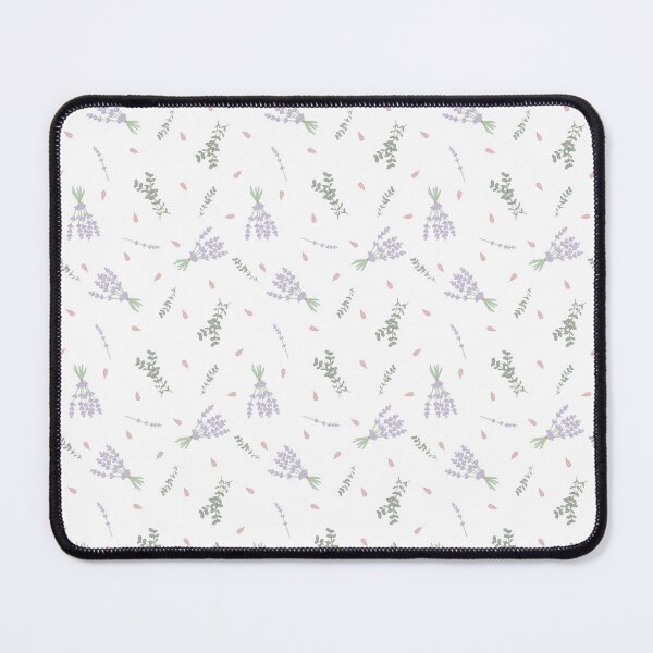 Item preview, Lavender & Eucalyptus Pattern with Pink Petals designed and sold by GinandFizzy.
