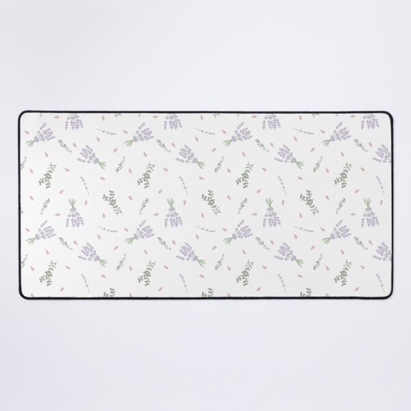 Item preview, Lavender & Eucalyptus Pattern with Pink Petals designed and sold by GinandFizzy.