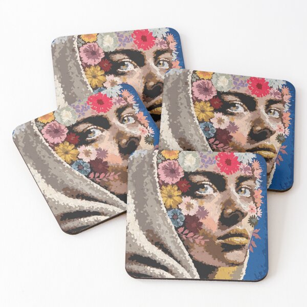 Item preview, Surreal Floral Woman Portrait – Abstract Face with Blossoms Art Print designed and sold by PascoalSimoes.