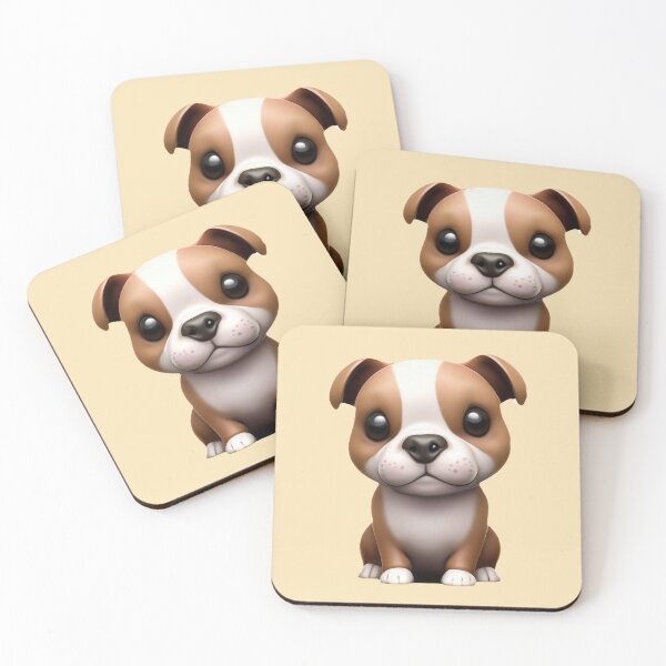 Item preview, Cute Staffie Illustration – Staffordshire Bull Terrier Art designed and sold by The Digital Compass.