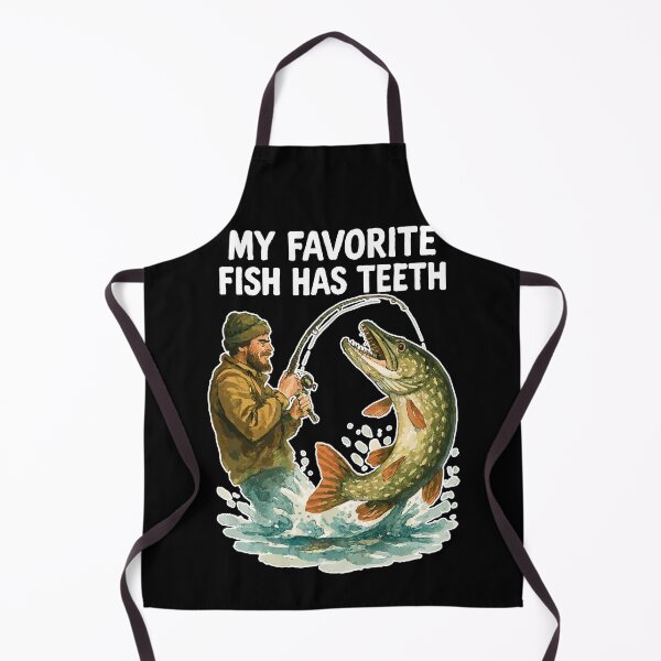 Item preview, Angler Pike Watercolor – My favorite fish has teeth designed and sold by Pineapple-Tree.