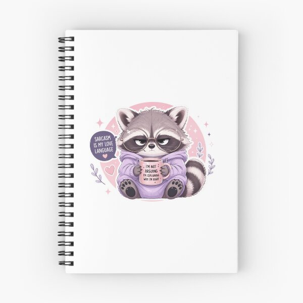 Item preview, Cute Sarcastic Raccoon Premium Pastel Design designed and sold by Ashley critters.