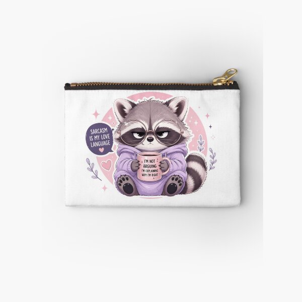 Item preview, Cute Sarcastic Raccoon Premium Pastel Design designed and sold by Ashley critters.