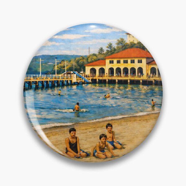 Item preview, MANLY HARBOUR POOL PROMENADE PAVILION 1930s REIMAGINED designed and sold by LOSTMANLY.