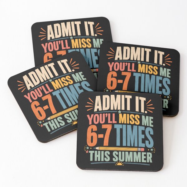 Item preview, End of School Teacher Admit It You'll Miss Me 67 Last Day designed and sold by Canvas Vibe Studio.