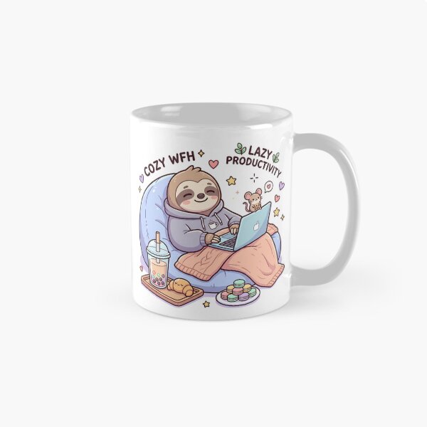 Item preview, Cute Lazy Sloth with Laptop designed and sold by MzulhilmiZam.