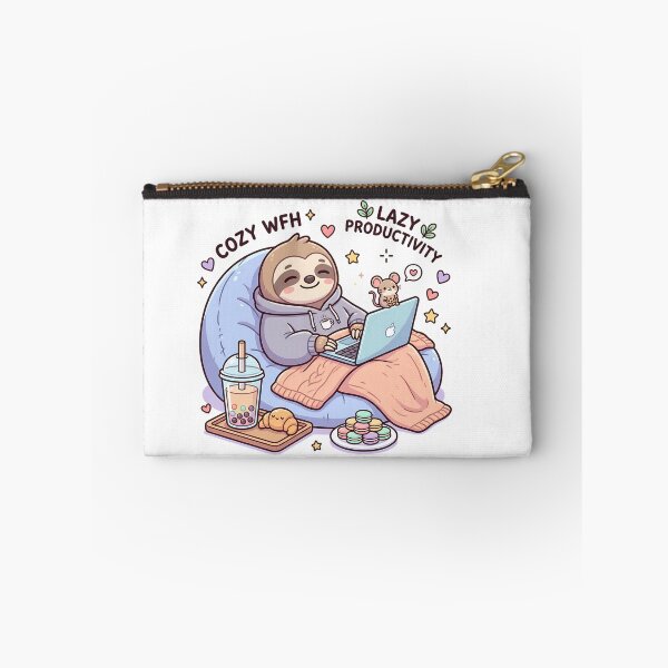 Item preview, Cute Lazy Sloth with Laptop designed and sold by MzulhilmiZam.