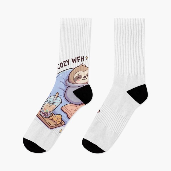 Item preview, Cute Lazy Sloth with Laptop designed and sold by MzulhilmiZam.
