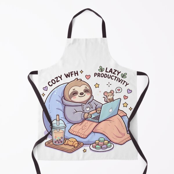 Item preview, Cute Lazy Sloth with Laptop designed and sold by MzulhilmiZam.