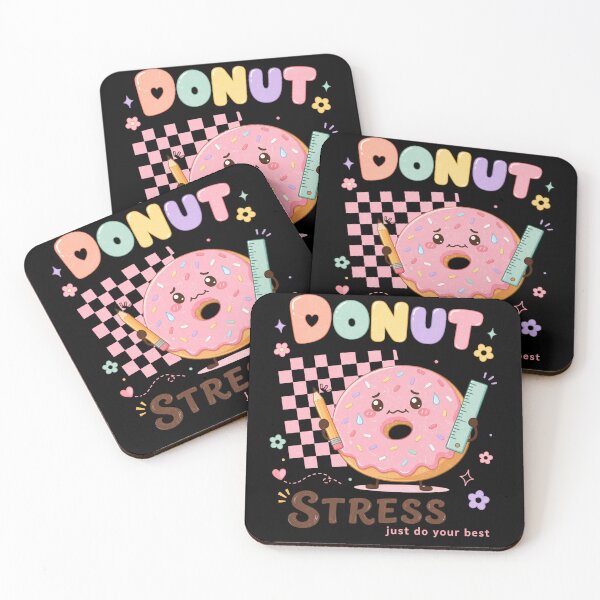 Item preview, Donut Stress Test Day Just Do Your Best designed and sold by FreshVibe Prints.