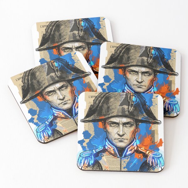 Item preview, Modern Portrait of Napoleon Bonaparte Art Collage designed and sold by Honu2025.