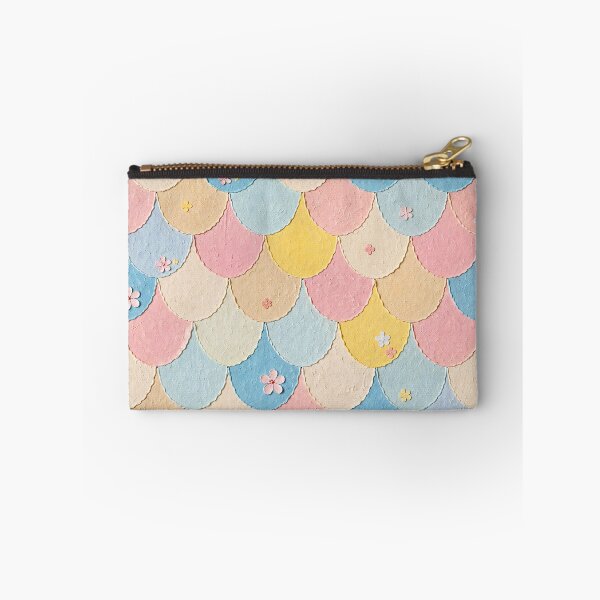 Item preview, Pastel Fish Scales & Paper Flowers Pattern designed and sold by mittie101.
