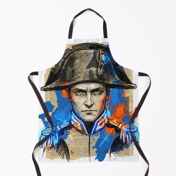Item preview, Modern Portrait of Napoleon Bonaparte Art Collage designed and sold by Honu2025.