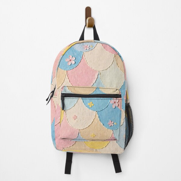 Item preview, Pastel Fish Scales & Paper Flowers Pattern designed and sold by mittie101.