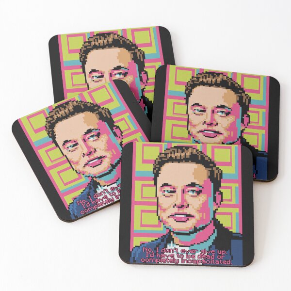 Item preview, Pixelated Elon Musk Quote designed and sold by Enea Kelo.