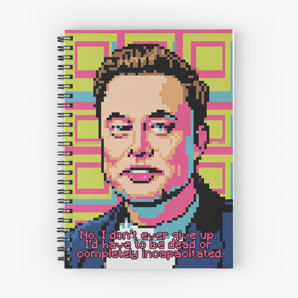 Item preview, Pixelated Elon Musk Quote designed and sold by Enea Kelo.