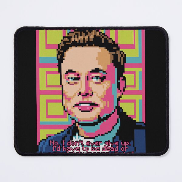 Item preview, Pixelated Elon Musk Quote designed and sold by Enea Kelo.