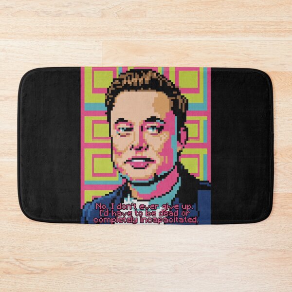 Item preview, Pixelated Elon Musk Quote designed and sold by Enea Kelo.