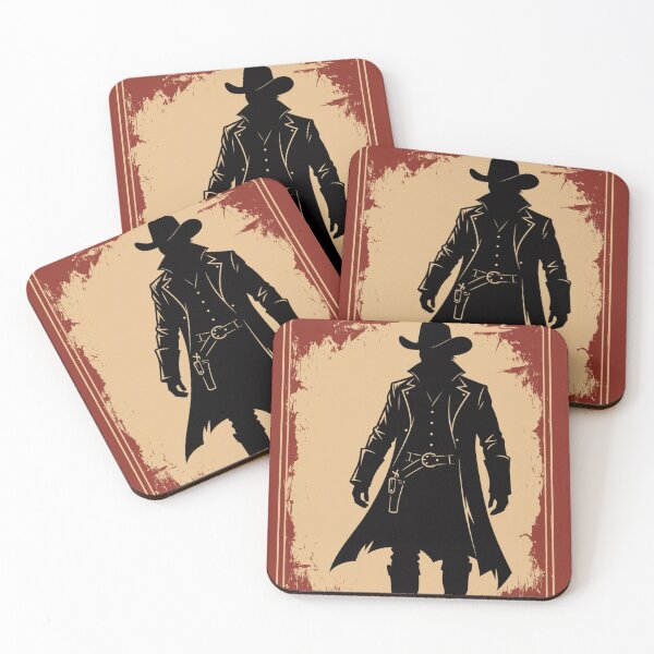 Item preview, Shadow Outlaw Western Poster designed and sold by HiddenLoot.