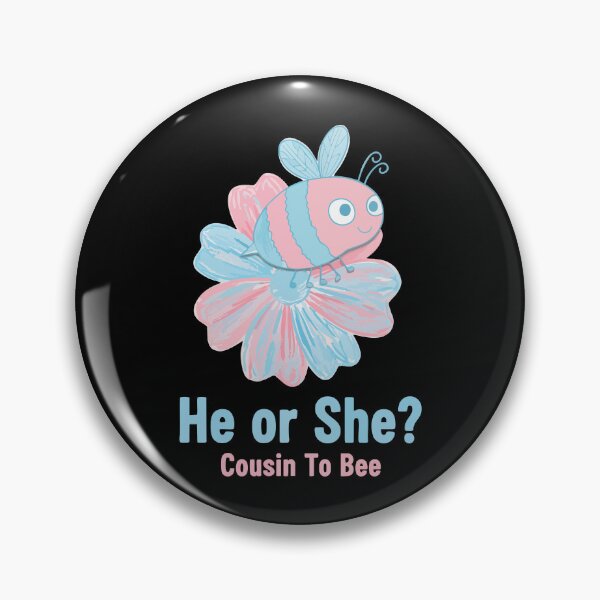 Item preview, Gender Reveal He Or She Cousin To Bee Baby Shower designed and sold by LuminOrb.