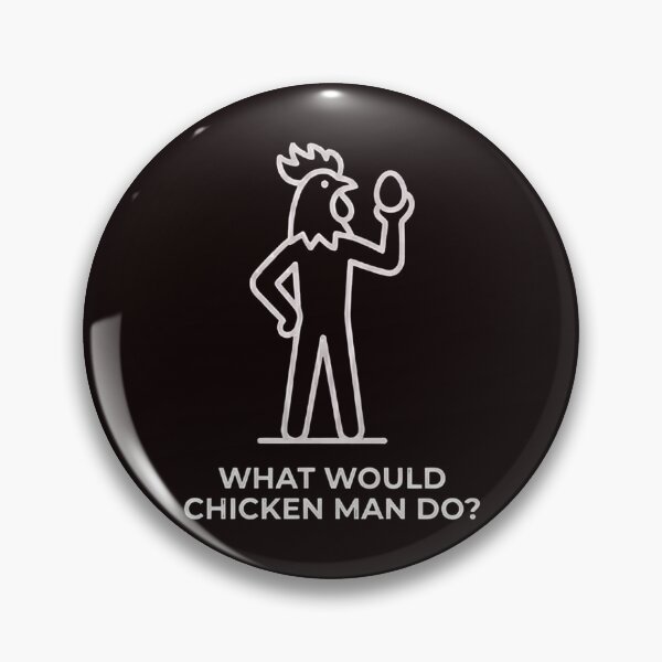Item preview, Chicken man egg - white logo designed and sold by Chicken Man Designs.