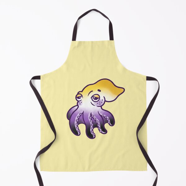 Item preview, Cute Non-Binary Pride Octopus - Grumpy LGBTQ+ Cephalopod designed and sold by Cannaxes Studio.