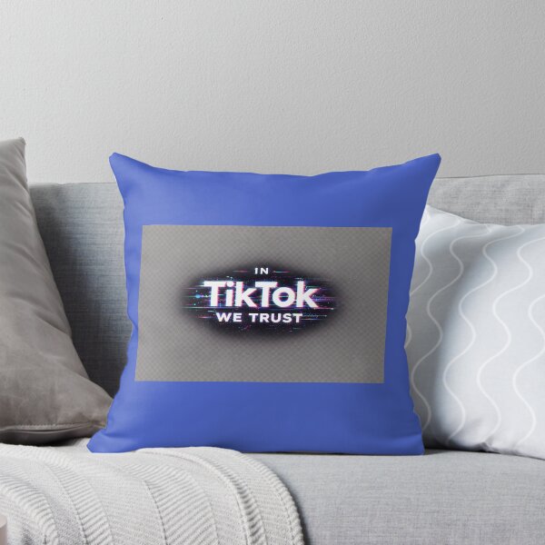 Item preview, In TikTok We Trust – Neon Glitch Typography designed and sold by RainToday.