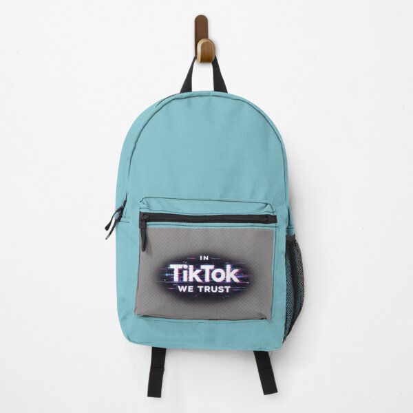 Item preview, In TikTok We Trust – Neon Glitch Typography designed and sold by RainToday.