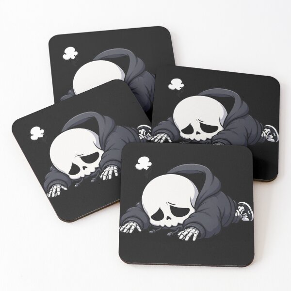 Item preview, Completely Drained Skeleton Faceplant Sticker designed and sold by Zenvique Art.