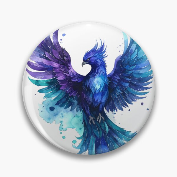 Artikelvorschau, Aquarell Phönix  der Wiedergeburt entworfen und verkauft von LiskoDesign.
